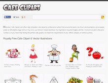 Tablet Screenshot of cafeclipart.com